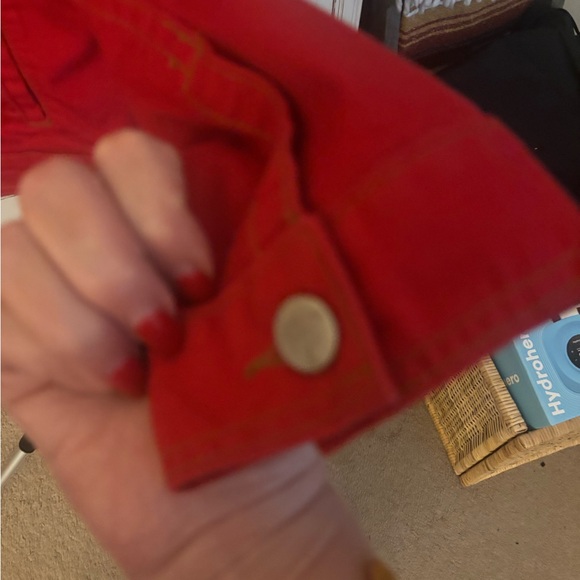 CAbi Vibrant Red Jean Jacket - Picture 5 of 7